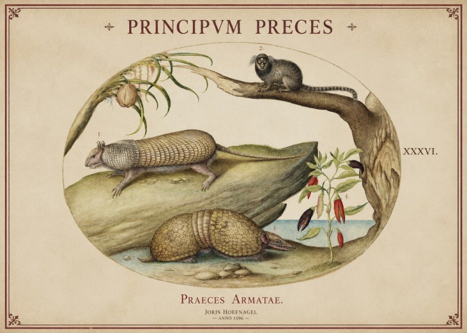 Joris Hoefnagel Praeces Armatae. No1 - Plakat