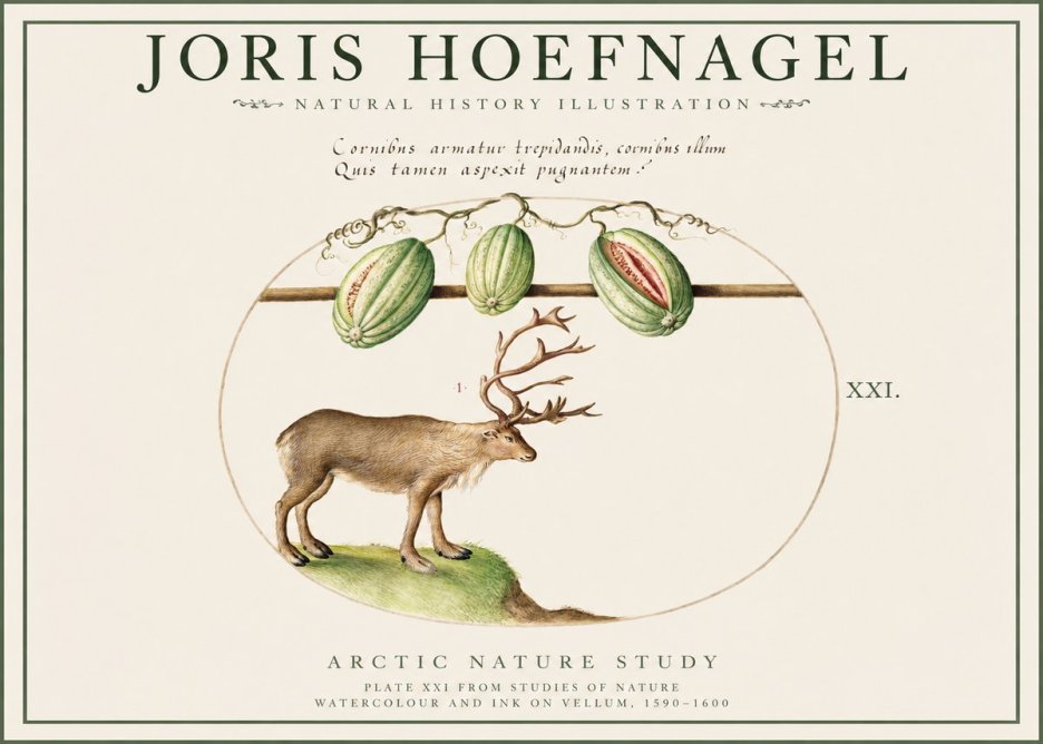 Joris Hoefnagel Arctic Nature Study No1 - Plakat