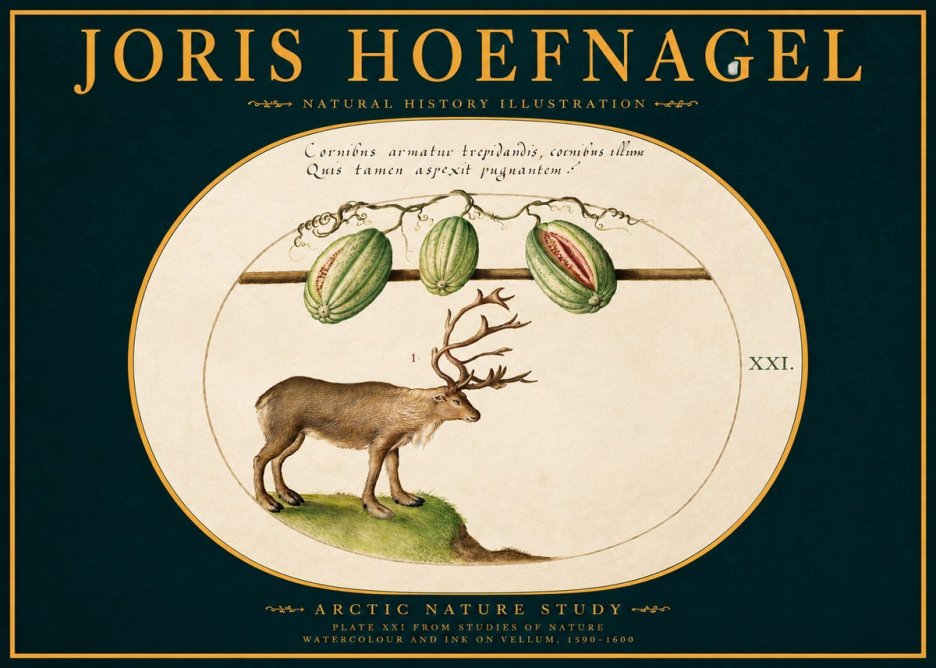 Joris Hoefnagel Arctic Nature Study No2 - Plakat
