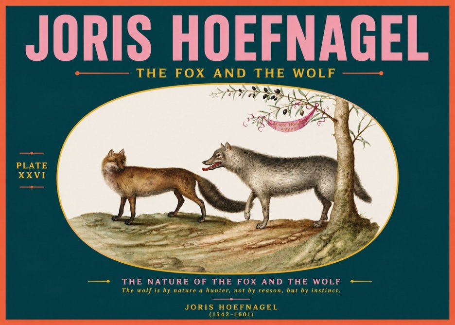 Joris Hoefnagel The Fox and the Wolf No5 - Plakat