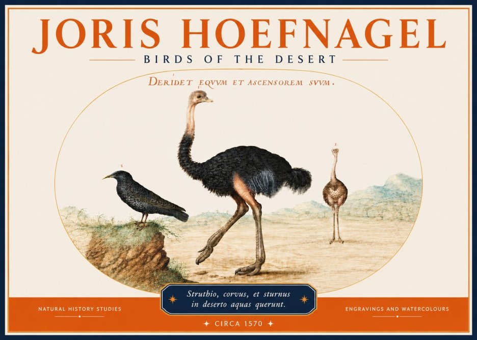Joris Hoefnagel Birds of the Desert No3 - Plakat