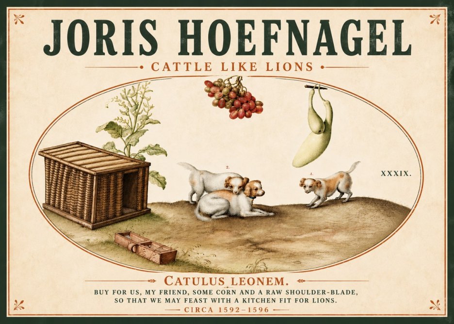 Joris Hoefnagel Cattle Like Lions No5 - Plakat
