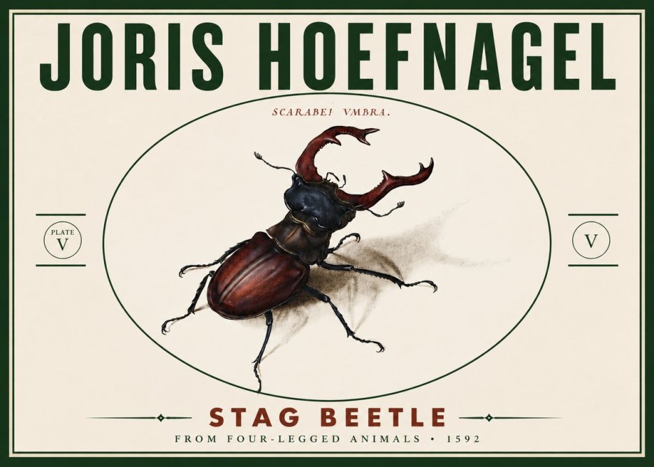Joris Hoefnagel Stag Beetle No6 - Plakat