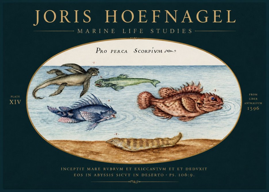 Joris Hoefnagel Pro Perca Scorpivm No4 - Plakat