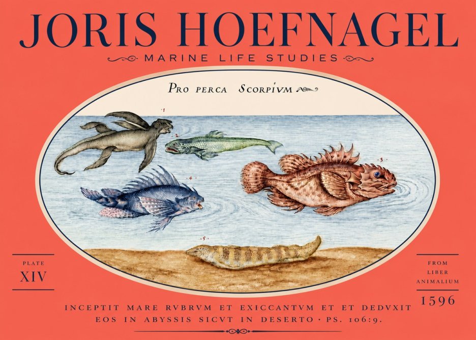 Joris Hoefnagel Pro Perca Scorpivm No5 - Plakat