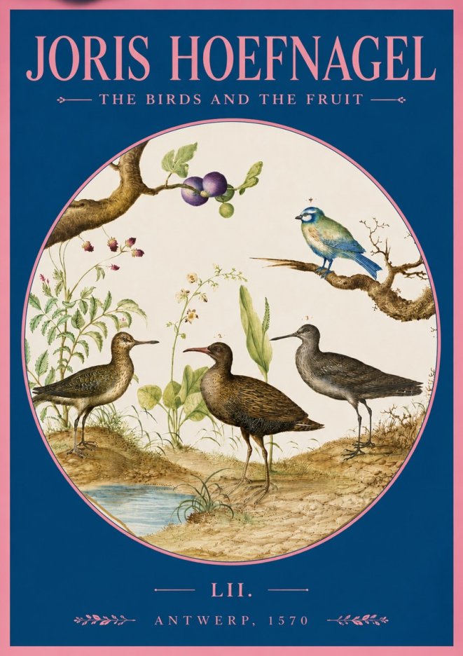 Joris Hoefnagel The Birds and the Fruit No2 - Plakat