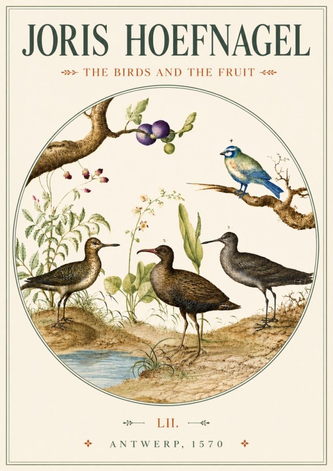Joris Hoefnagel The Birds and the Fruit No3 - Plakat