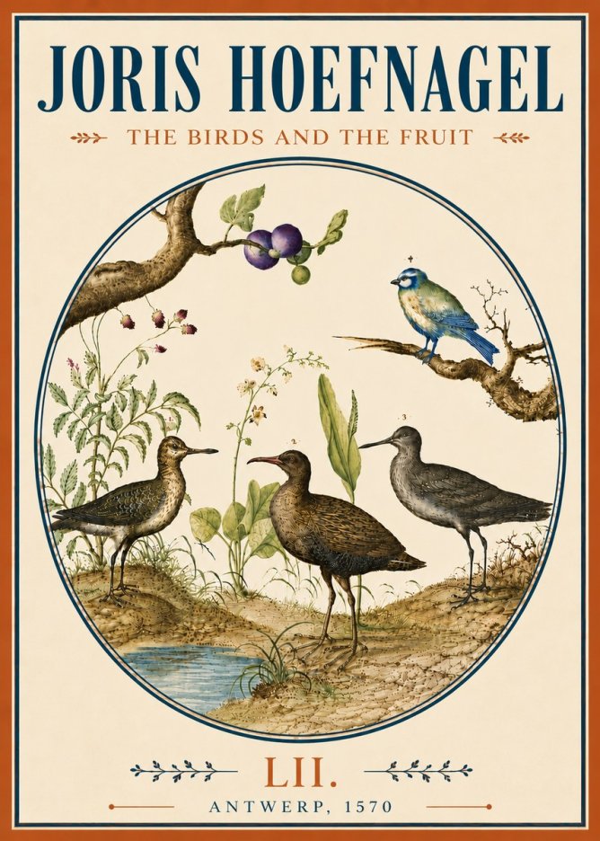 Joris Hoefnagel The Birds and the Fruit No6 - Plakat