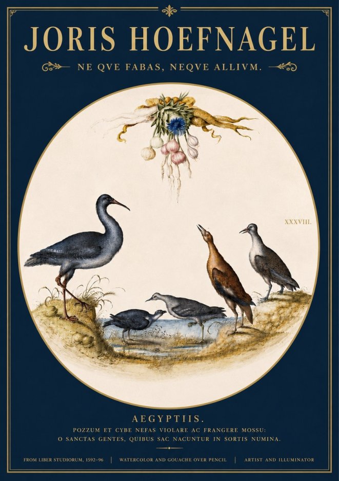 Joris Hoefnagel Aegyptiis. No4 - Plakat