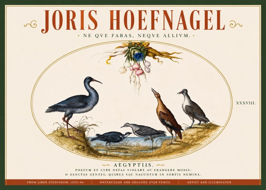 Joris Hoefnagel Aegyptiis. No6 - Plakat