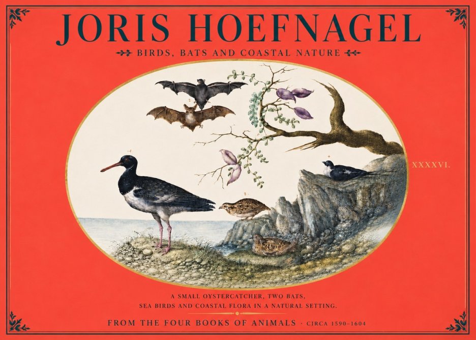 Joris Hoefnagel Birds, Bats and Coastal Nature No4 - Plakat