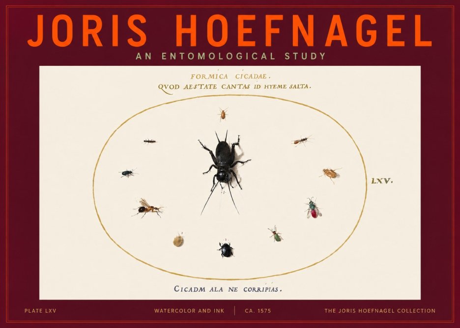 Joris Hoefnagel Formica Cicadae No4 - Plakat