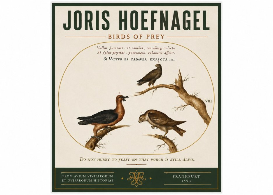 Joris Hoefnagel Birds of Prey No3 - Plakat