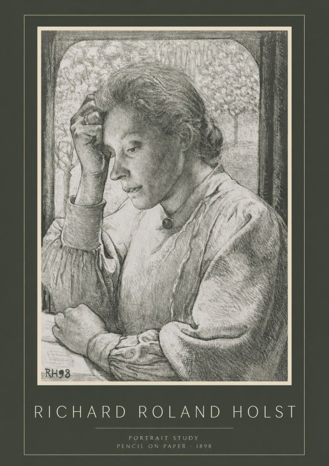 Richard Roland Holst Portrait Study No2 - Plakat