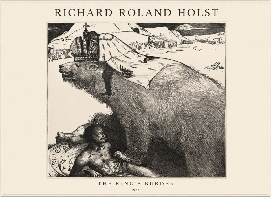 Richard Roland Holst The King's Burden No1 - Plakat