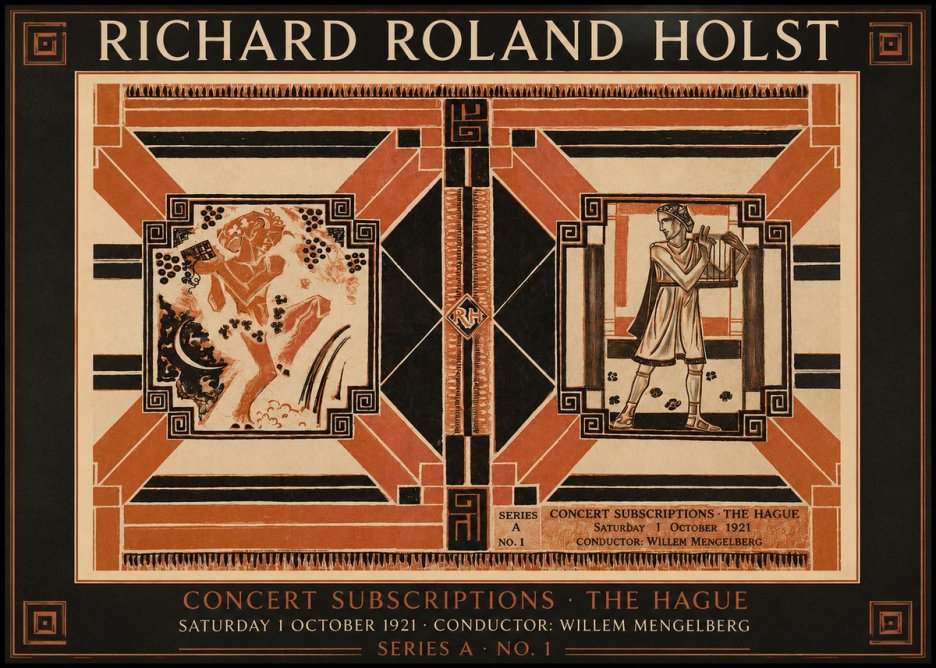 Richard Roland Holst Concert Subscriptions - the Hague No2 - Plakat