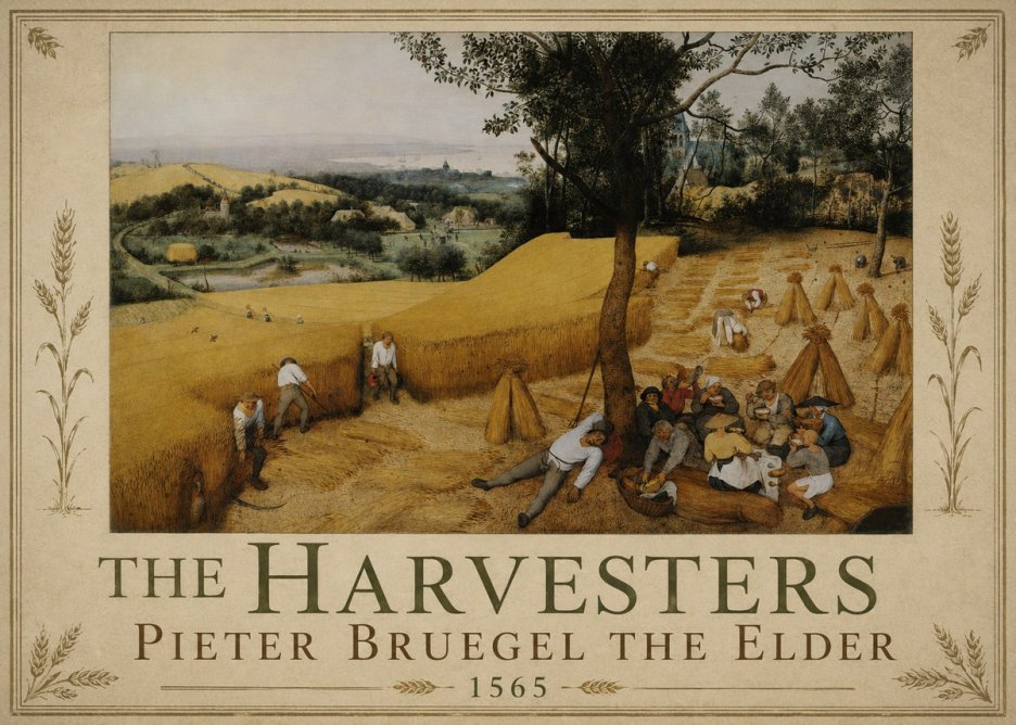 Pieter Bruegel The Harvesters II No3 - Plakat