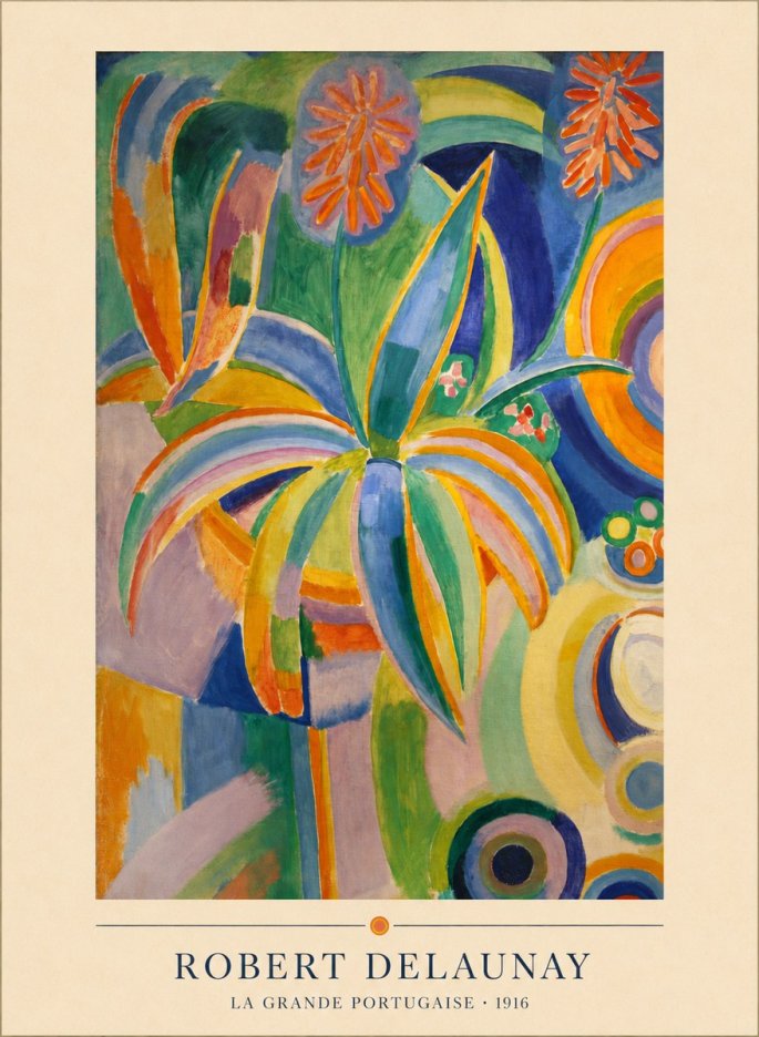 Robert Delaunay La Grande Portugaise I No4 - Plakat