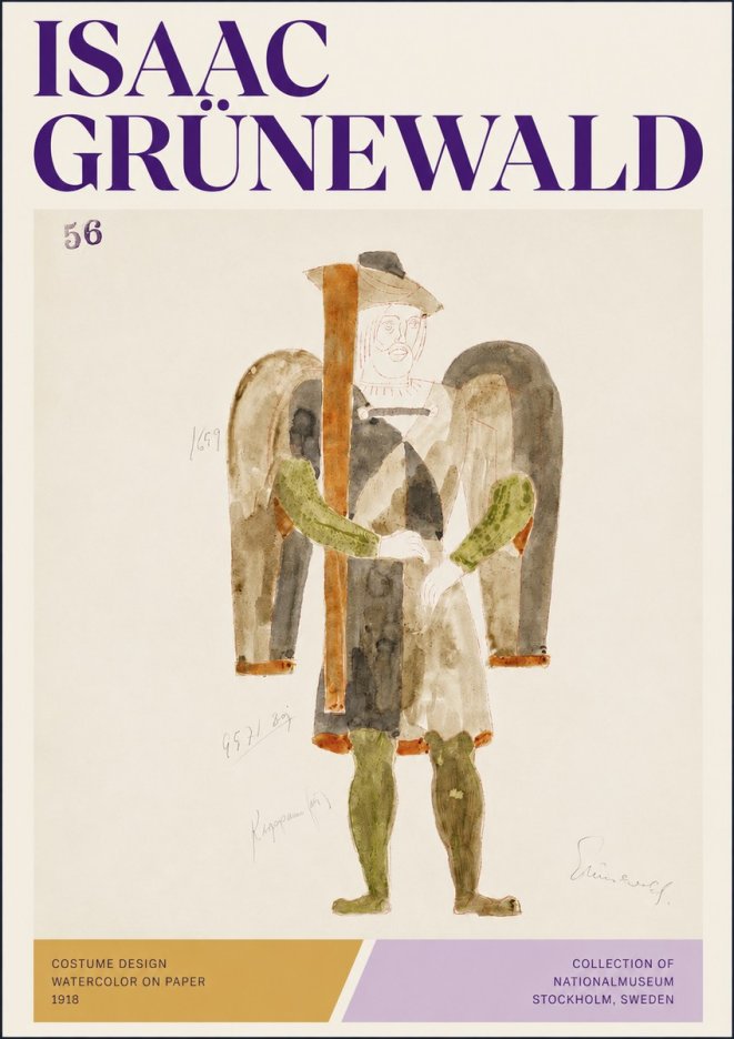 Isaac Grünewald Costume Design IV No3 - Plakat