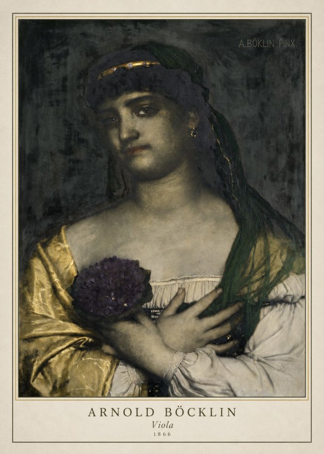 Arnold Böcklin Viola No4 - Plakat