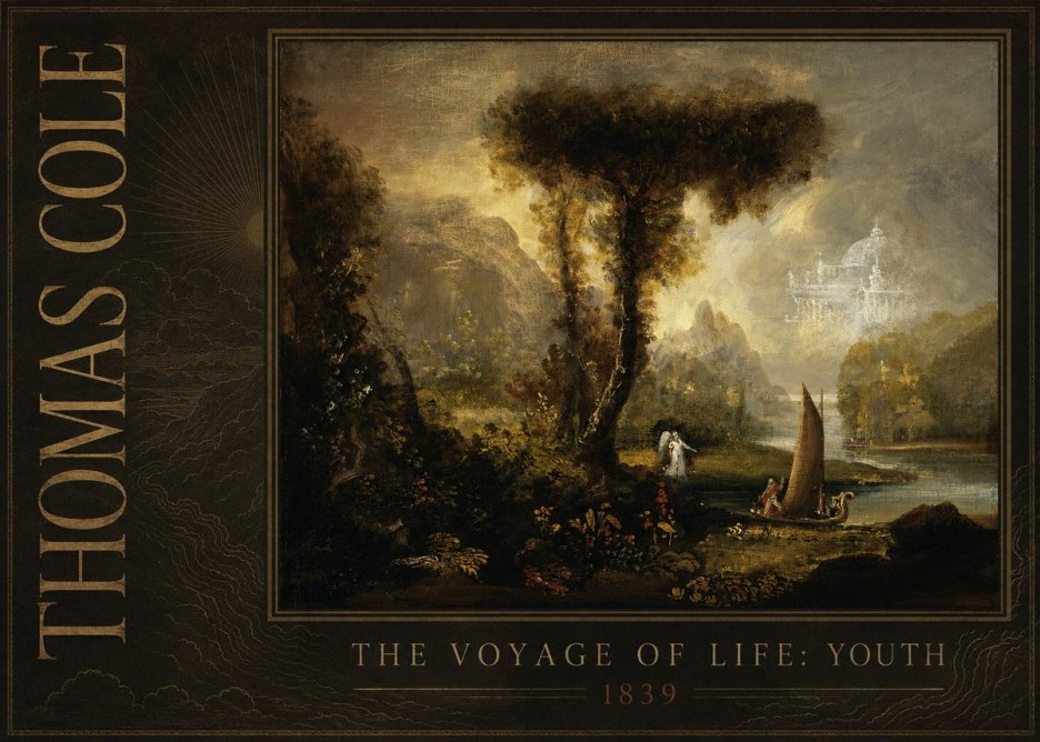 Thomas Cole The Voyage of Life: Youth II No3 - Plakat
