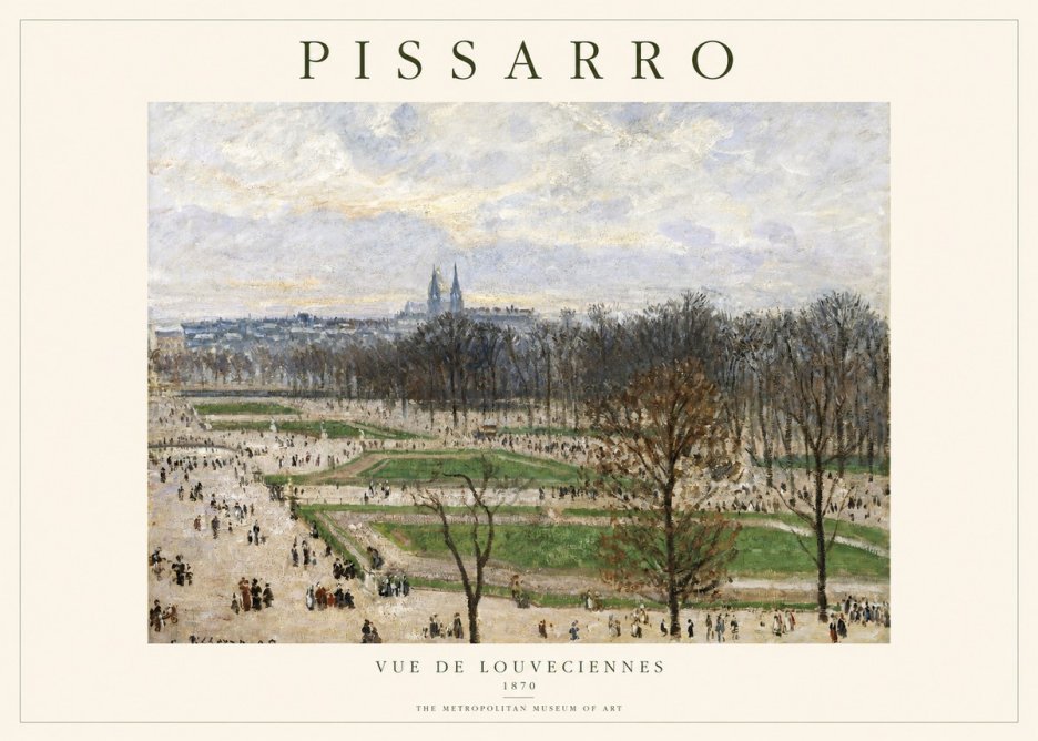 Pissarro The Tuileries Garden, Paris No2 - Plakat