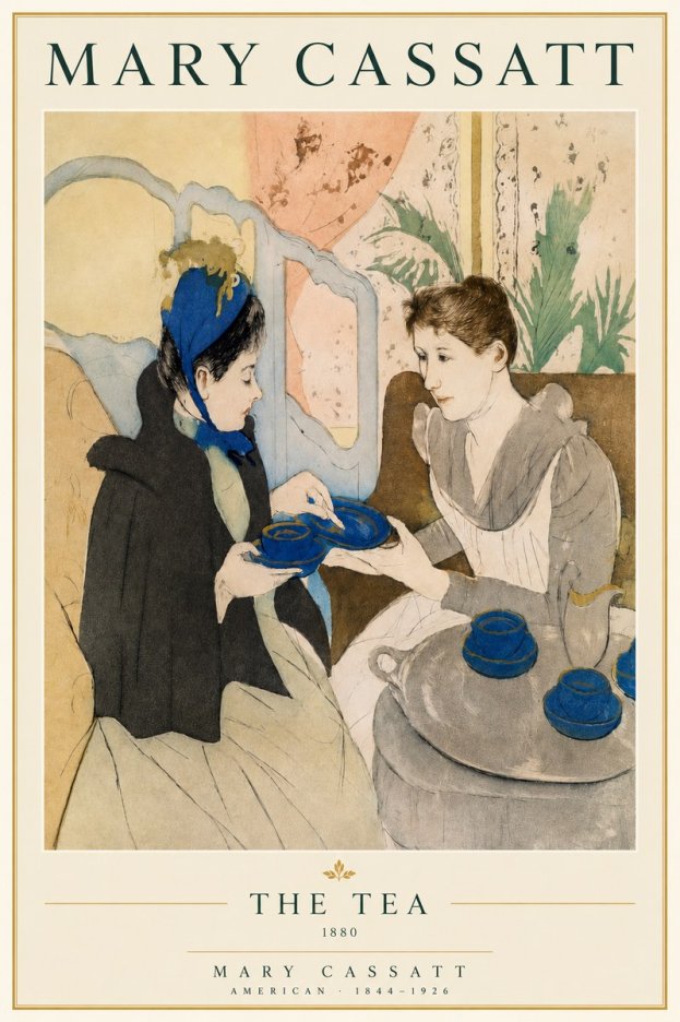 Mary Cassatt The Tea No3 - Plakat