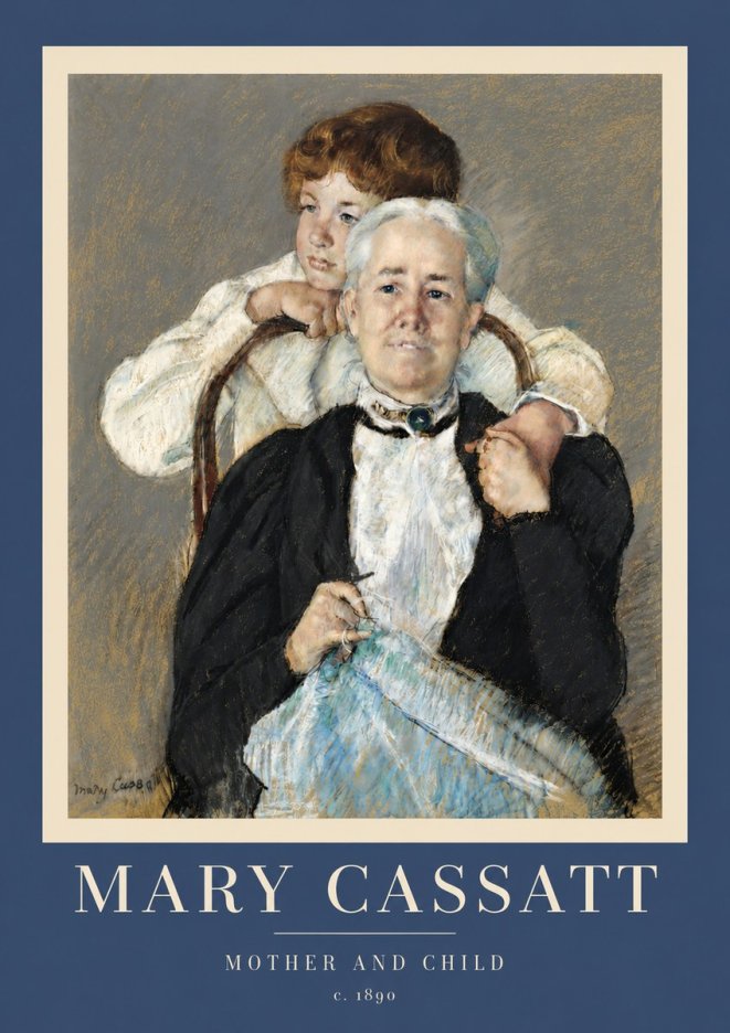 Mary Cassatt Mother and Child V No5 - Plakat