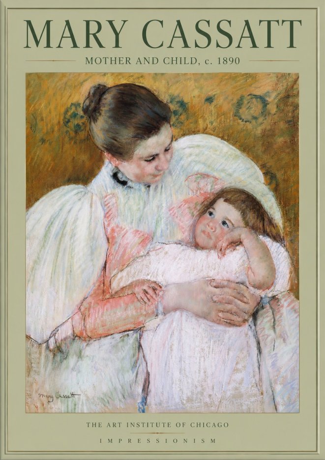 Mary Cassatt Mother and Child VI No2 - Plakat
