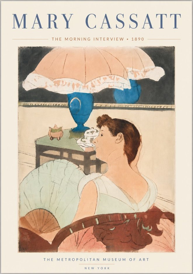 Mary Cassatt The Morning Interview No6 - Plakat