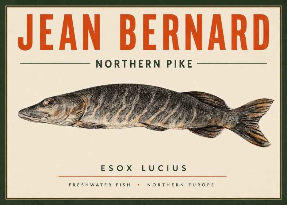 Jean Bernard Australian Lungfish No4 - Plakat