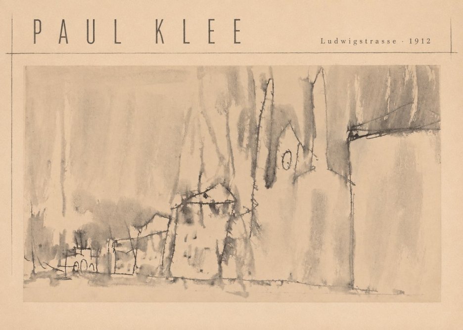 Paul Klee Ludwigstrasse No4 - Plakat