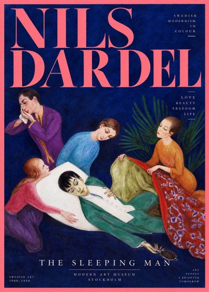 Nils Dardel The Sleeping Man No2 - Plakat