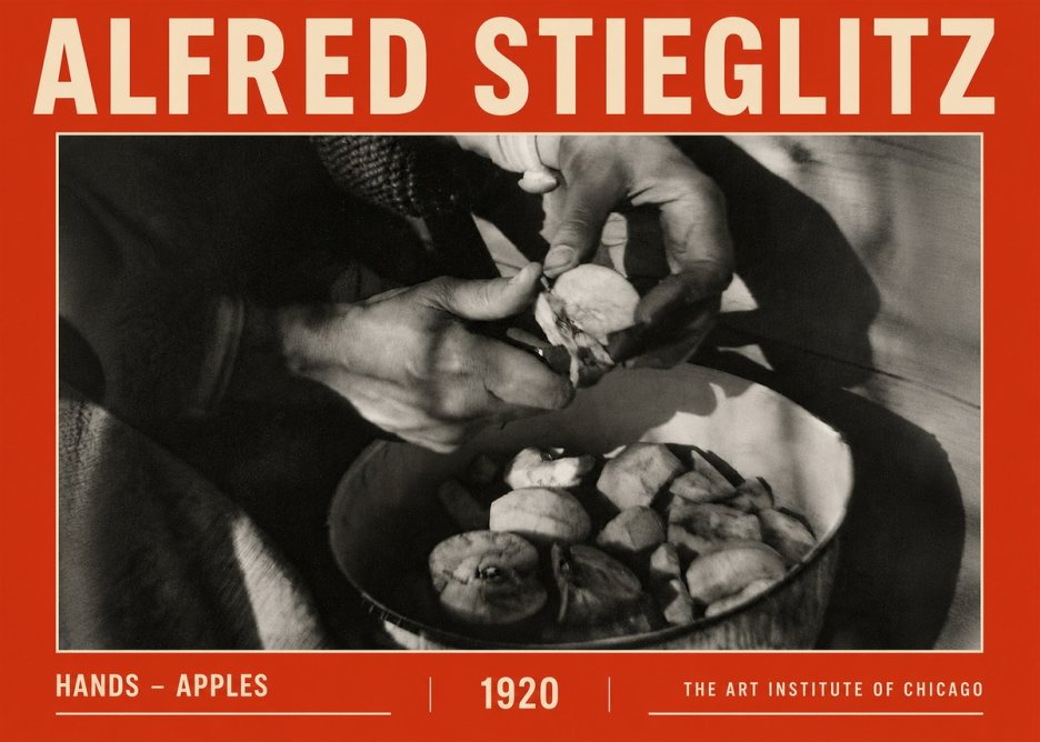 Alfred Stieglitz Hands - Apples No5 - Plakat