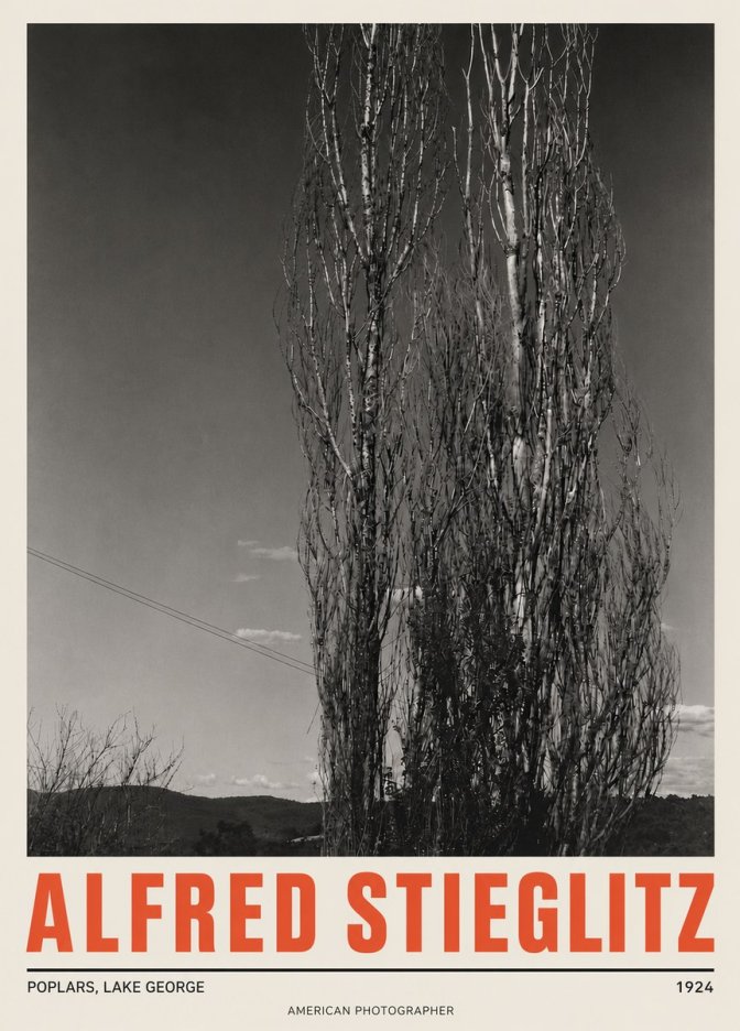 Alfred Stieglitz Trees - Lake George, 1921 No5 - Plakat