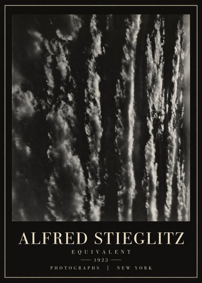 Alfred Stieglitz Equivalent I No6 - Plakat