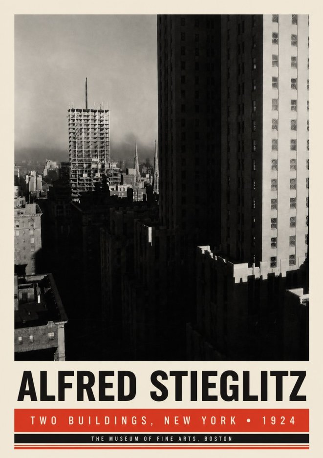 Alfred Stieglitz Two Buildings, New York No6 - Plakat