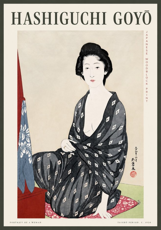 Hashiguchi Goyō Portrait of a Woman No2 - Plakat