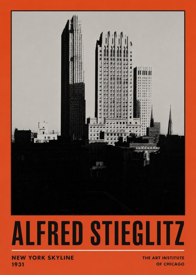 Alfred Stieglitz New York Skyline No2 - Plakat