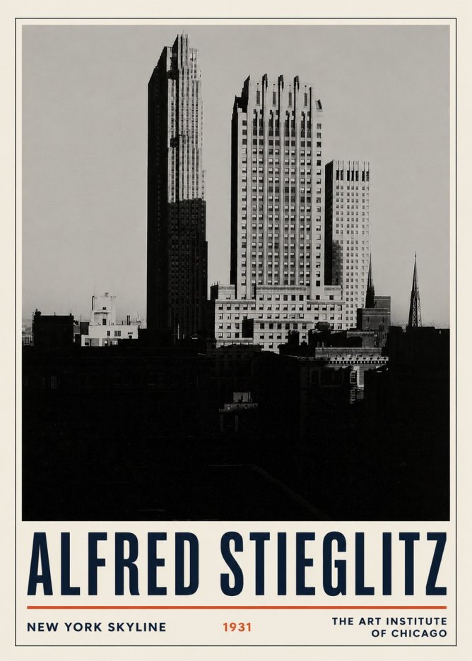 Alfred Stieglitz New York Skyline No3 - Plakat