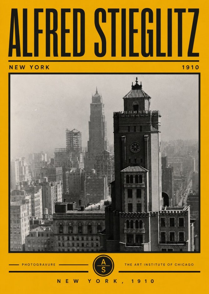 Alfred Stieglitz New York No5 - Plakat