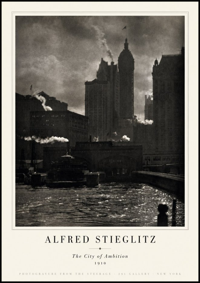 Alfred Stieglitz The City. New York No5 - Plakat
