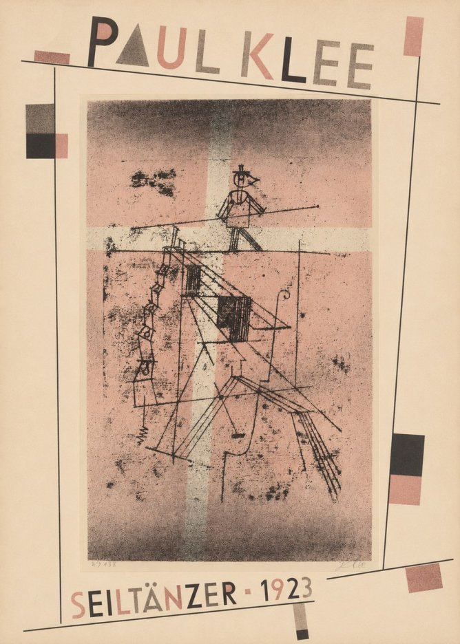 Paul Klee Seiltänzer III No5 - Plakat