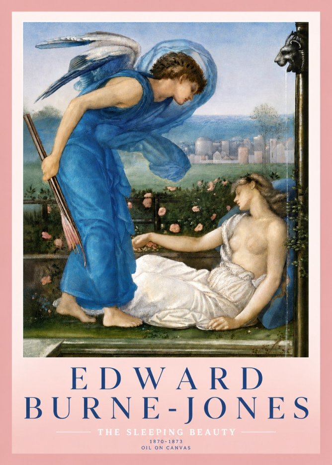 Edward Burne-Jones The Sleeping Beauty No3 - Plakat