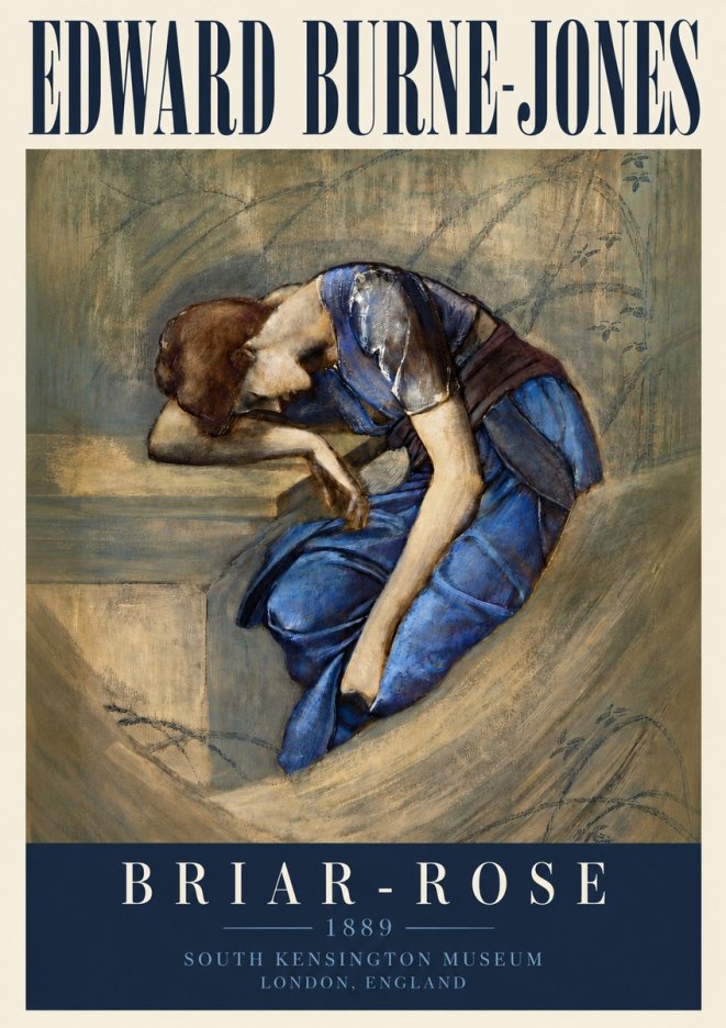 Edward Burne-Jones Briar-rose No4 - Plakat