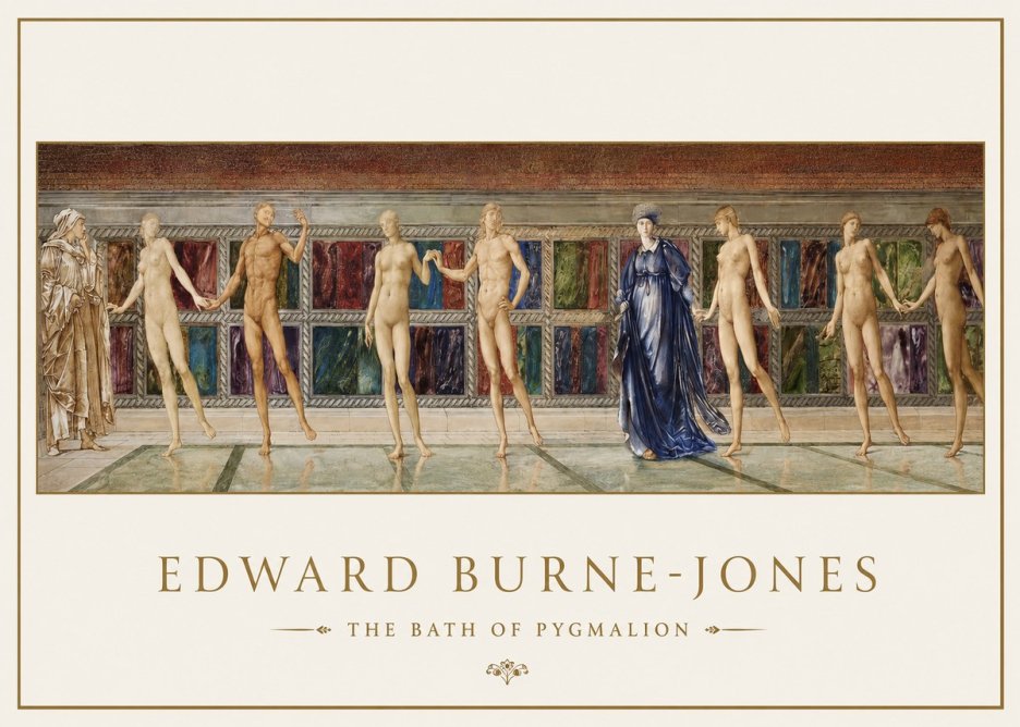 Edward Burne-Jones The Bath of Pygmalion No1 - Plakat