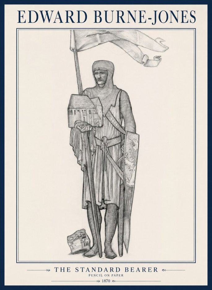 Edward Burne-Jones The Standard Bearer No1 - Plakat
