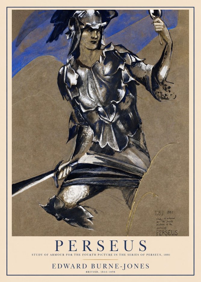 Edward Burne-Jones Perseus No1 - Plakat
