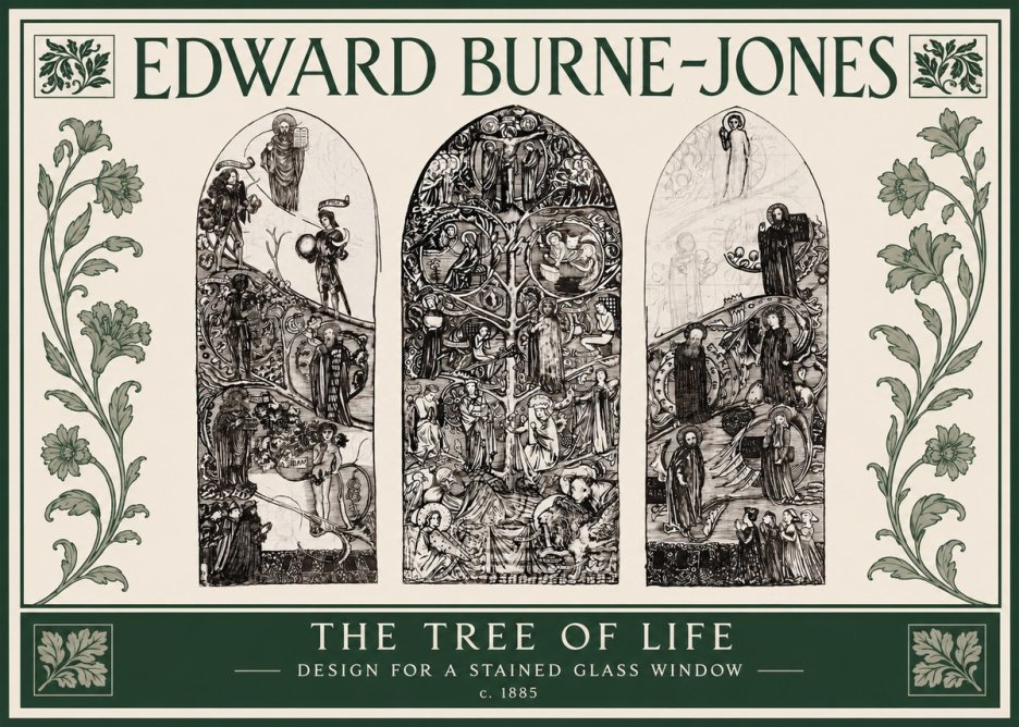Edward Burne-Jones The Tree of Life No3 - Plakat