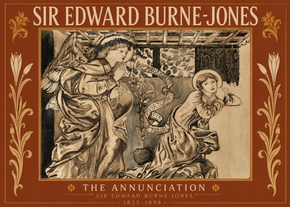 Edward Burne-Jones The Annunciation II No5 - Plakat